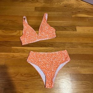 Shein, size small, orange bikini set